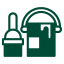 Hardware and paint supplies icon